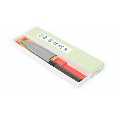 Hideo Kitaoka Damast Deba 180mm Verpackung