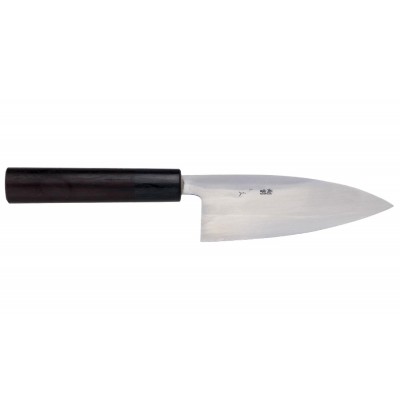 Hideo Kitaoka Shirogami Ajikiri 120mm Linkshänder Rückseite