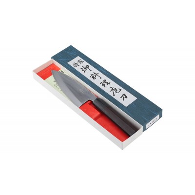 Hideo Kitaoka Shirogami Ajikiri 120mm Linkshänder Verpackung