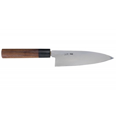 Hideo Kitaoka Shirogami Funayuki 150mm Linkshänder Rückseite