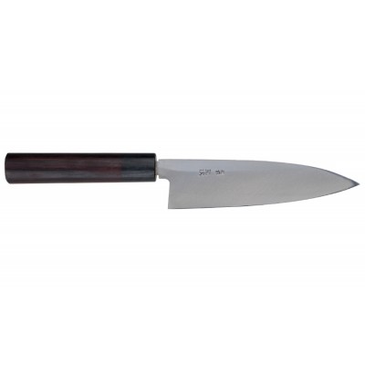 Hideo Kitaoka Shirogami Funayuki 165mm Linkshänder Rückseite