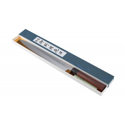 Hideo Kitaoka Shirogami Sashimi 300mm Linkshänder Verpackung