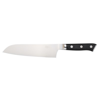 Zanmai Classic Molybdän Santoku 180mm AUS-8A Monostahl, Pakkaholz (Kochmesser) Rückseite