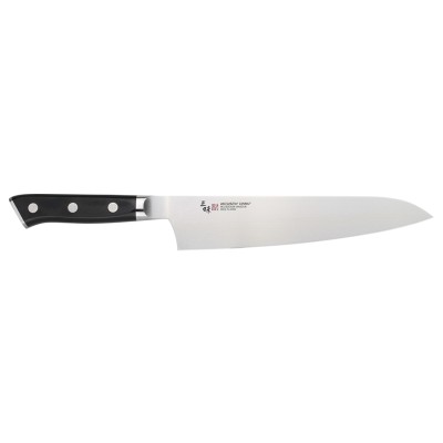 Zanmai Classic Molybdän Kochmesser 210mm AUS-8A-Stahl, schwarzes Pakkaholz Vorderseite