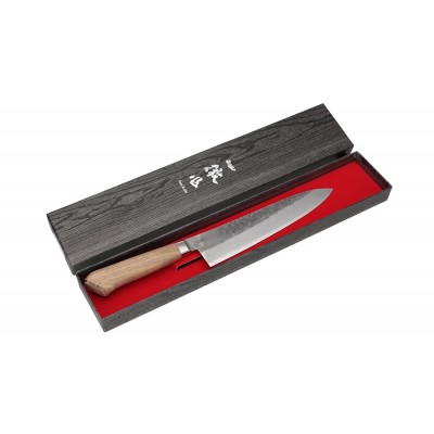 Echizen Ittetsu Aogami Kochmesser Bubingaholz 210mm Verpackung