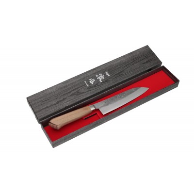 Echizen Ittetsu Aogami Santoku Bubingaholz 170mm (Kochmesser) Verpackung