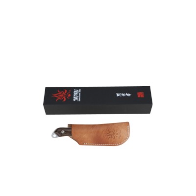 Kanetsune Outdoor "Seseragi-Skinner" 65mm, 15 Lagen Damast Aogami2 (Jagdmesser) Verpackung