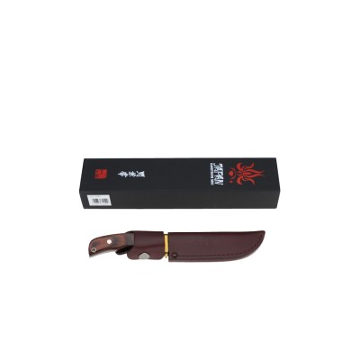 Kanetsune Outdoor Subaru-Skinner, 110mm 31 Lagen Damast (Jagdmesser) Verpackung