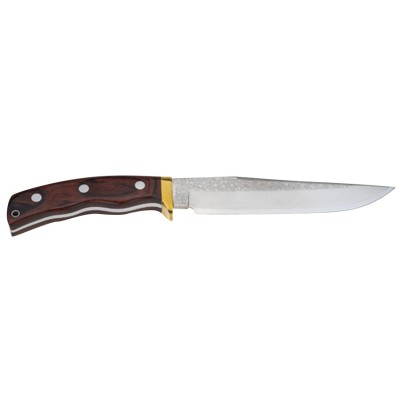 Kanetsune Outdoor Subaru 180mm 31 Lagen Damast (Jagdmesser) Vorderseite