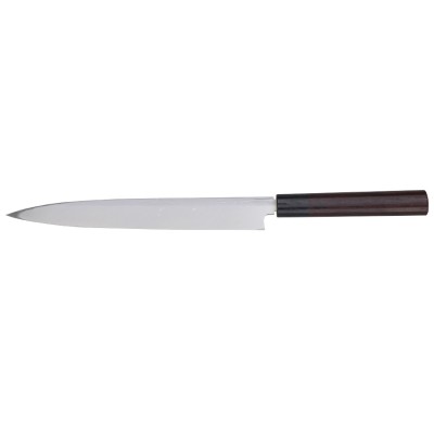 Kanetsune Aogami#2 Damast, 11 Lagen, Yanagi Sashimi 240mm Rückseite