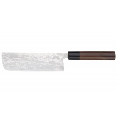 Kanetsune Aogami#2 Damast, 11 Lagen, Nakiri 165mm Rück