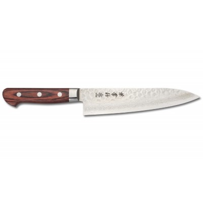 Kanetsune Tsuchime Damast Classic Kochmesser 180mm