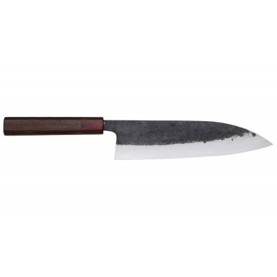 Katsuto Tanaka Shirogami 1 Gyuto Messer 210mm Rainbow Rückseite