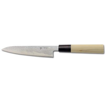 Shigeki Tanaka Aogami 2 Damascus Allzweckmesser 150mm Rückseite