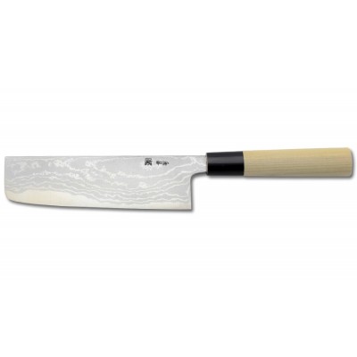 Shigeki Tanaka Aogami 2 Damascus Nakiri 165mm Rückseite