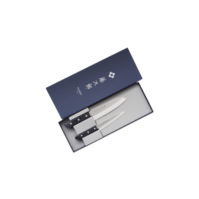 Tojiro Basic Geschenkset 2tlg. Allzweckmesser/ Santoku