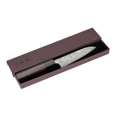 Yoshimi Kato Suminagashi Allzweckmesser 120mm Oktagongriff Verpackung