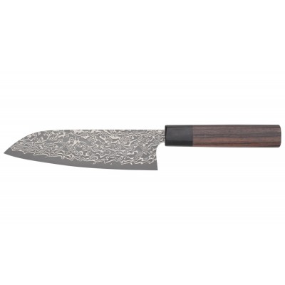 Yoshimi Kato Suminagashi Santoku Oktagongriff 175mm Rückseite