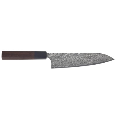 Yoshimi Kato Suminagashi Kochmesser 180mm Oktagongriff Vorderseite