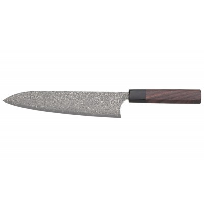 Yoshimi Kato Suminagashi Kochmesser Oktagongriff 210mm Rückseite