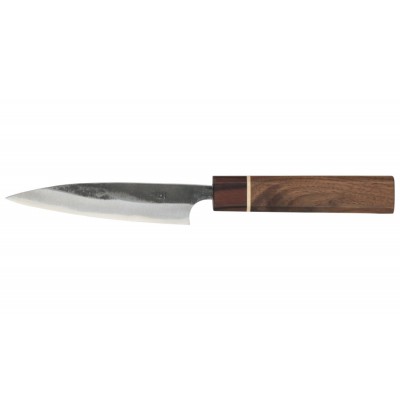 Echizen Ittetsu Shirogami Oktagongriff Walnussholzgriff-Ahorn-Ebenholzzwinge Allzweckmesser 120mm Rückseite