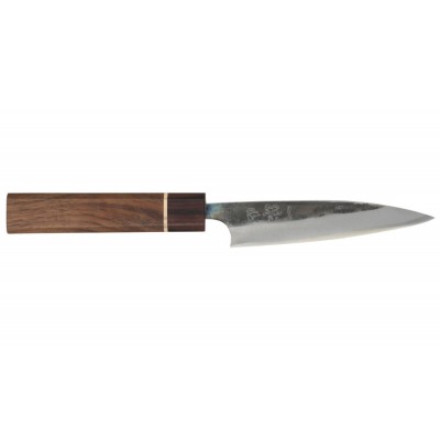 Echizen Ittetsu Shirogami Oktagongriff Walnussholzgriff-Ahorn-Ebenholzzwinge Allzweckmesser 120mm Vorderseite