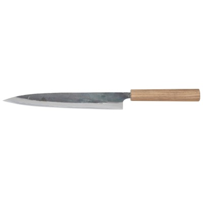 Echizen Ittetsu Shirogami Oktagongriff Walnussholz Filetiermesser 240mm Rückseite