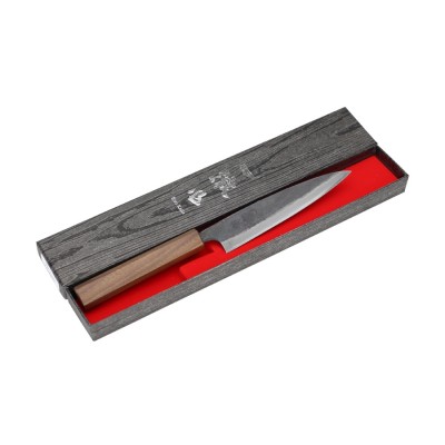 Echizen Ittetsu Shirogami Oktagongriff Walnussholzgriff-135mm Verpackung