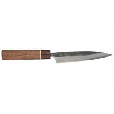 Echizen Ittetsu Shirogami Oktagongriff Walnussholzgriff-Ahorn-Ebenholzzwinge Allzweckmesser 135mm Vorderseite