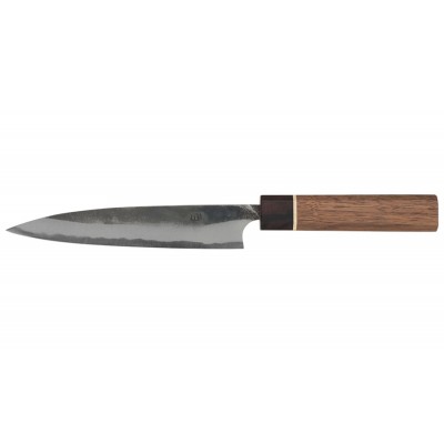 Echizen Ittetsu Shirogami Oktagongriff Walnussholzgriff-Ahorn-Ebenholzzwinge Allzweckmesser 150mm Rückseite