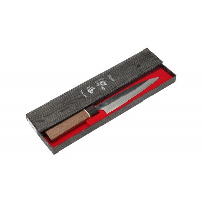 Echizen Ittetsu Shirogami Oktagongriff Walnussholzgriff-Ahorn-Ebenholzzwinge Allzweckmesser 150mm Verpackung