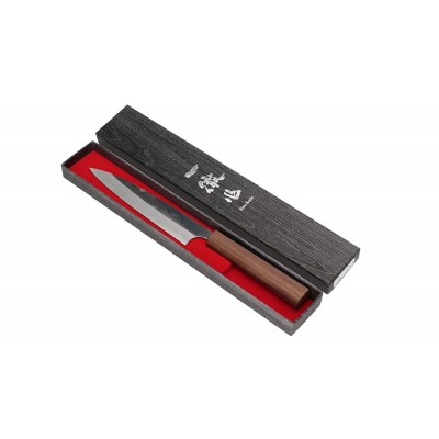 Echizen Ittetsu Shirogami Oktagongriff Walnussholz Allzweckmesser 150mm Verpackung