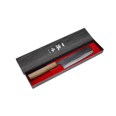 Echizen Ittetsu Shirogami Nakiri 165mm Nussholz Verpackung