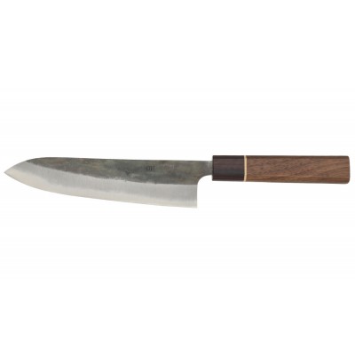 Echizen Ittetsu Shirogami Oktagongriff Walnussholzgriff-Ahorn-Ebenholzzwinge Kochmesser 180mm Rückseite