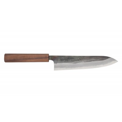 Echizen Ittetsu Shirogami Oktagongriff Walnussholz Kochmesser 180mm Vorderseite