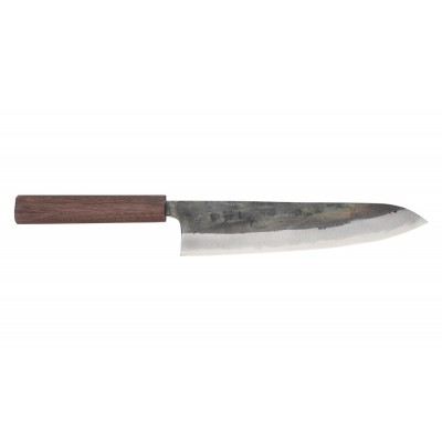 Echizen Ittetsu Shirogami Oktagongriff Walnussholz Kochmesser 210mm Vorderseite