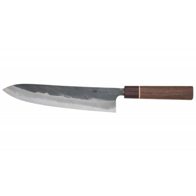 Echizen Ittetsu Shirogami Oktagongriff Walnussholzgriff-Ahorn-Ebenholzzwinge Kochmesser 240mm Rückseite