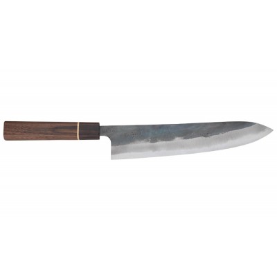 Echizen Ittetsu Shirogami Oktagongriff Walnussholzgriff-Ahorn-Ebenholzzwinge Kochmesser 240mm Vorderseite