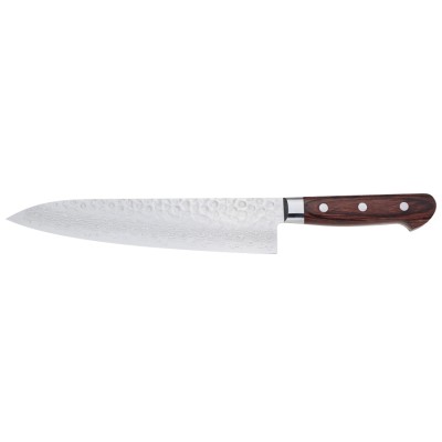 Echizen Ittetsu VG-10, 33-Lagen Hammered Kochmesser 210mm Rückseite