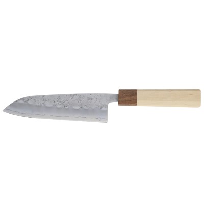 Hokiyama Ginsan-3 Santoku 165mm, Ahorn Rückseite