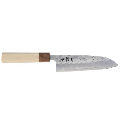 Hokiyama Ginsan-3 Santoku 165mm, Ahorn Vorderseite