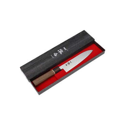 Echizen Ittetsu Super Aogami Oktagongriff Walnussholzgriff-Ahorn-Ebenholzzwinge Kochmesser 180mm Verpackung