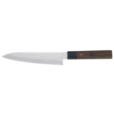 Echizen Ittetsu Damast- VG-10 Allzweckmesser 160mm Oktagongriff Rückseite