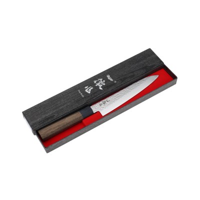 Echizen Ittetsu Damast- VG-10 Allzweckmesser 160mm Oktagongriff Verpackung