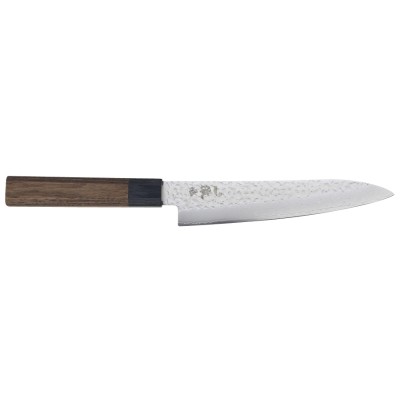 Echizen Ittetsu Damast- VG-10 Allzweckmesser 160mm Oktagongriff Vorderseite