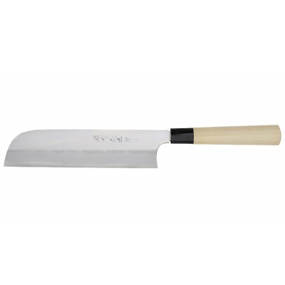 Hideo Kitaoka Shirogami Kamagata Usuba 210mm Linkshänder Vorderseite