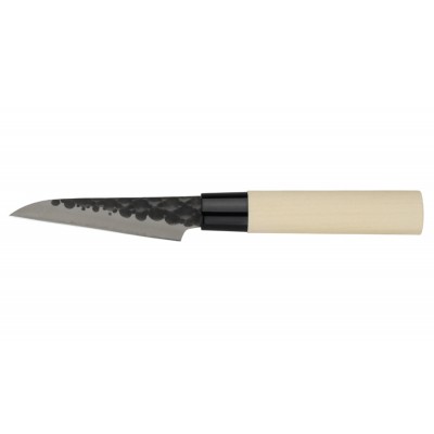 Tojiro DP 3 Lagen HQ Hammered Magnolie kleines Allzweckmesser 90mm Rückseite