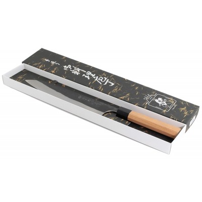 Yoshimi Kato handgefertigtes Kochmesser 240mm Verpackung