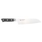 Zanmai Classic Molybdän Santoku 180mm AUS-8A Monostahl, Pakkaholz (Kochmesser) Vorderseite