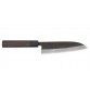 Shiro Kamo Super Aogami Santoku Oktagongriff 165mm Rückseite